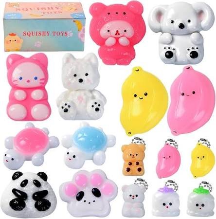 Taba Squishy Marshmallow – 10-Pack Ultra-Soft Stress Relief Toys