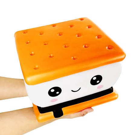 Taba Squishy S'mores – Scented Slow-Rise Marshmallow Squishies (10-Pack)